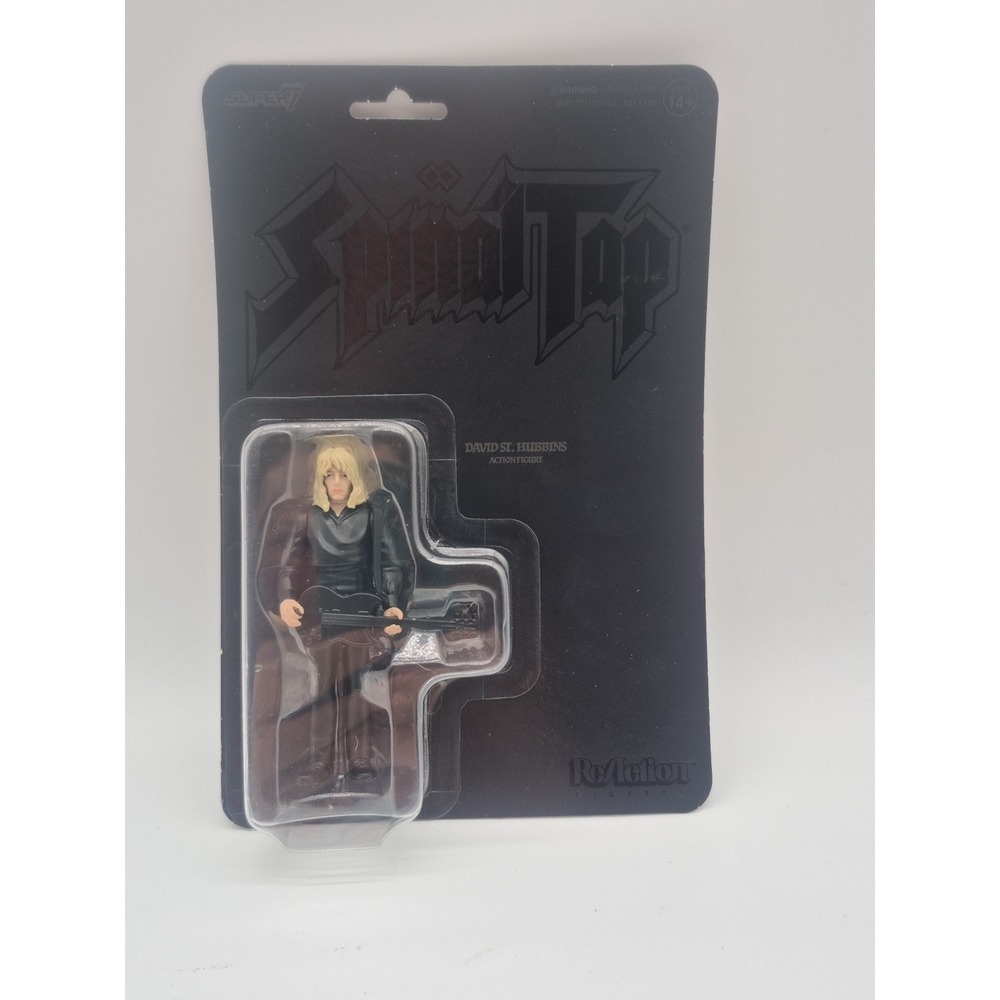Super7 David St. Hubbins Spinal Tap ReAction Action Figure Boxed Guitar